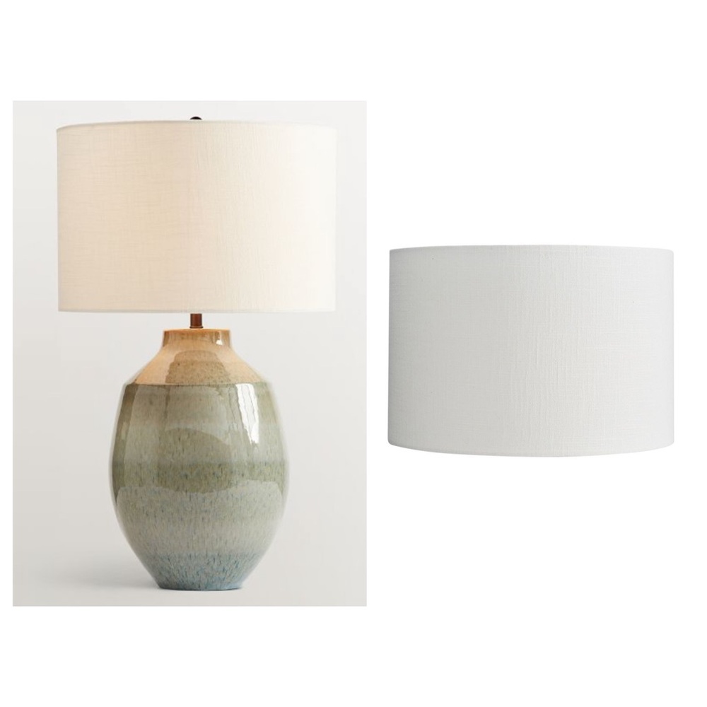 Pottery Barn • White 13” Lamp Shade
